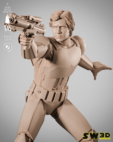 SW3D November 2025 Term Han Solo Stormtrooper Sculpture