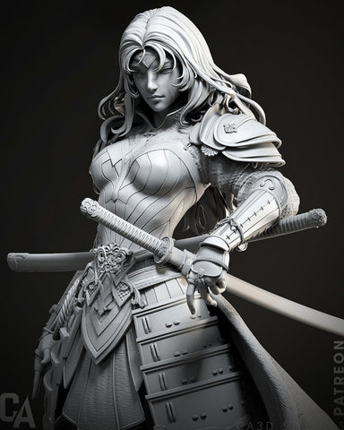 Samurai Wonder Woman Statue - 1/9 Scale