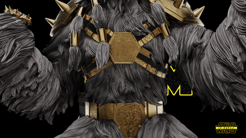 Black Krrsantan Sculpture