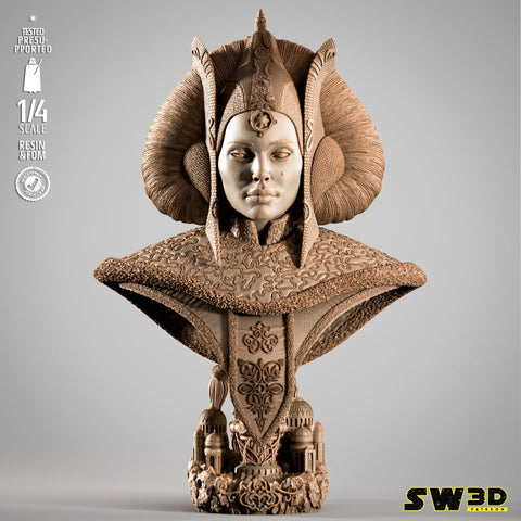 SW3D May 2025 Term Princess Padme Portrait Bust