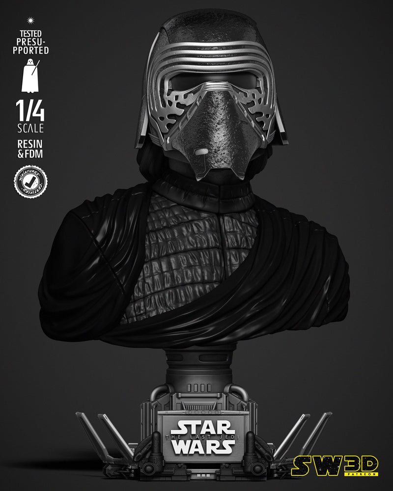Kylo Ren Bust Portrait