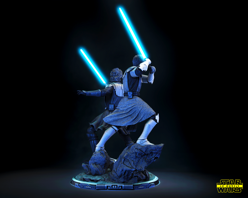 The Anakin and Obi Wan Diorama
