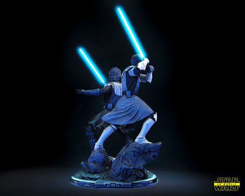 The Anakin and Obi Wan Diorama