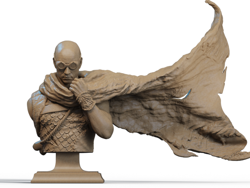 Riddick Bust - 1/9 Scale