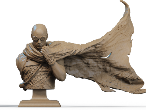 Riddick Bust - 1/9 Scale