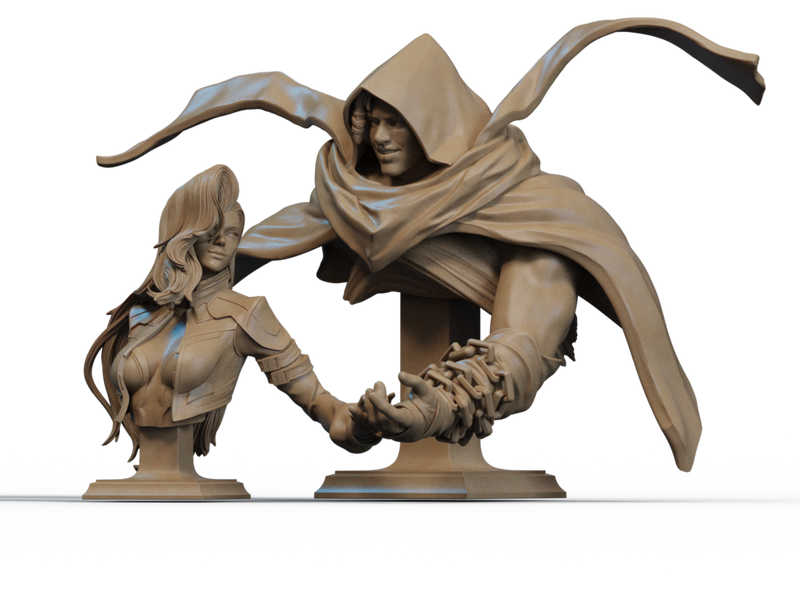 Cloak And Dagger Bust - 1/9 Scale