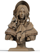Plain Doll Bust - 1/9 Scale
