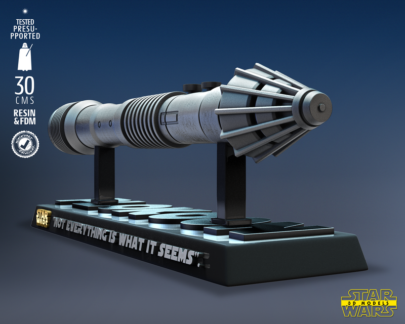 Plo Koon Lightsaber Sculpture
