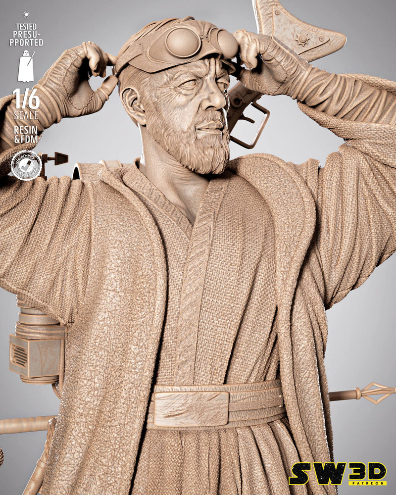 SW3D July 2025 Term Old Ben Kenobi Sculpture