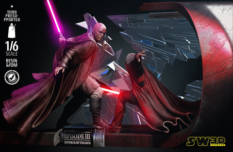 Mace Windu VS Palpatine DIORAMA
