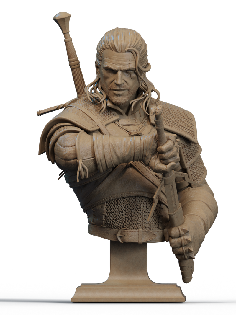 Geralt Bust - 1/9 Scale