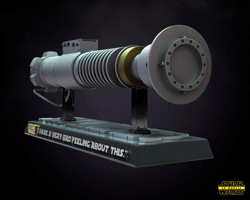 Luke Lightsaber Sculpture