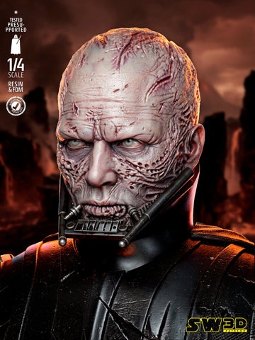 SW3D January 2026 Term Darth Vader Battle Damage Portrait Bust