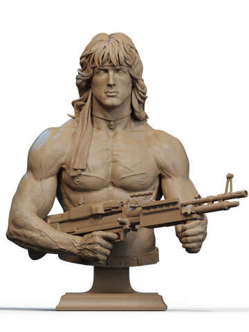 Rambo Cobra And Hawk Bust - 1/9 Scale