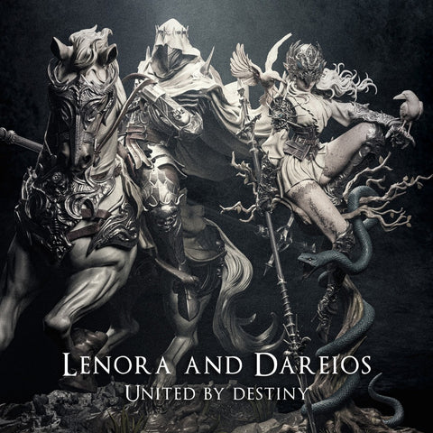 Lenora And Dareios Diorama - 1/9 Scale