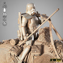 Sand Trooper in Dewback Sculpture