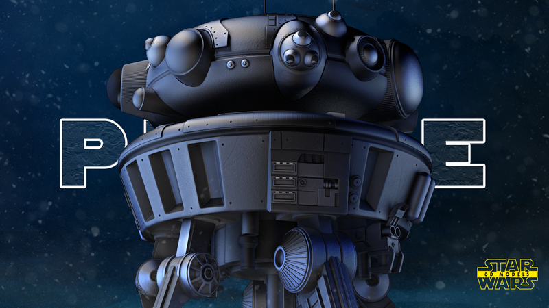 Probe Droid Sculpture