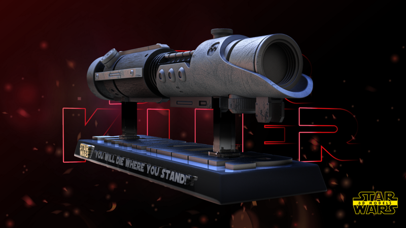 Starkiller Lightsaber Sculpture