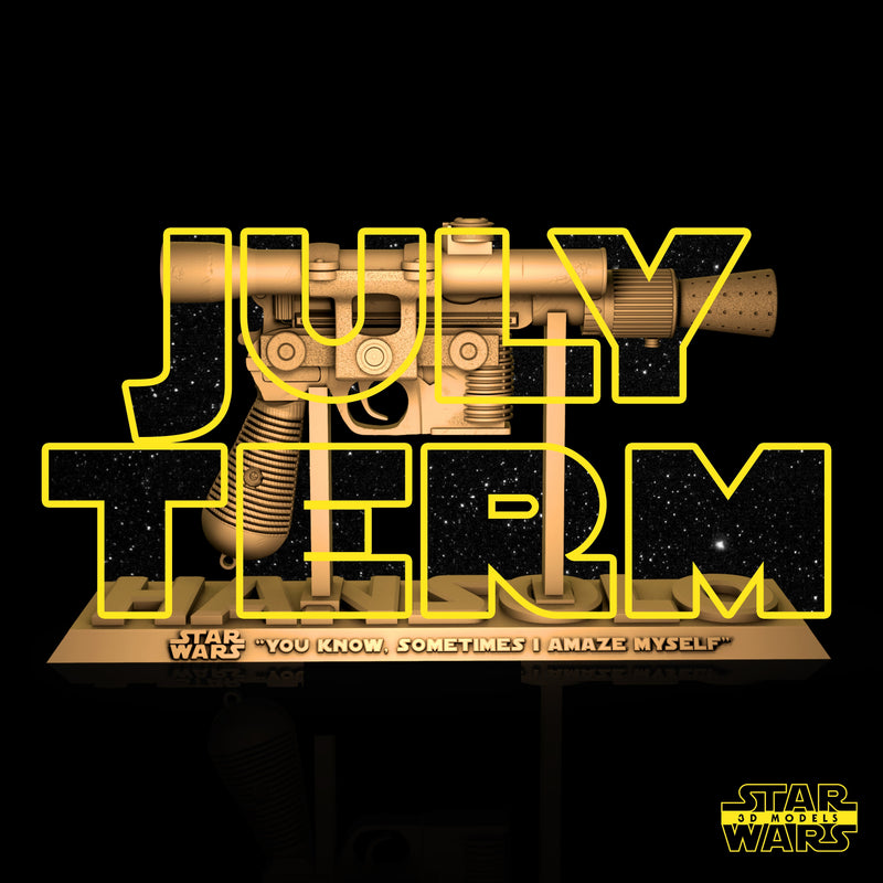 Han Solo Blastech DL-44 Sculpture
