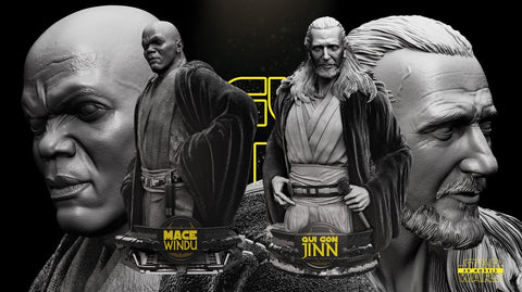 Quin-Gon Jinn Bust