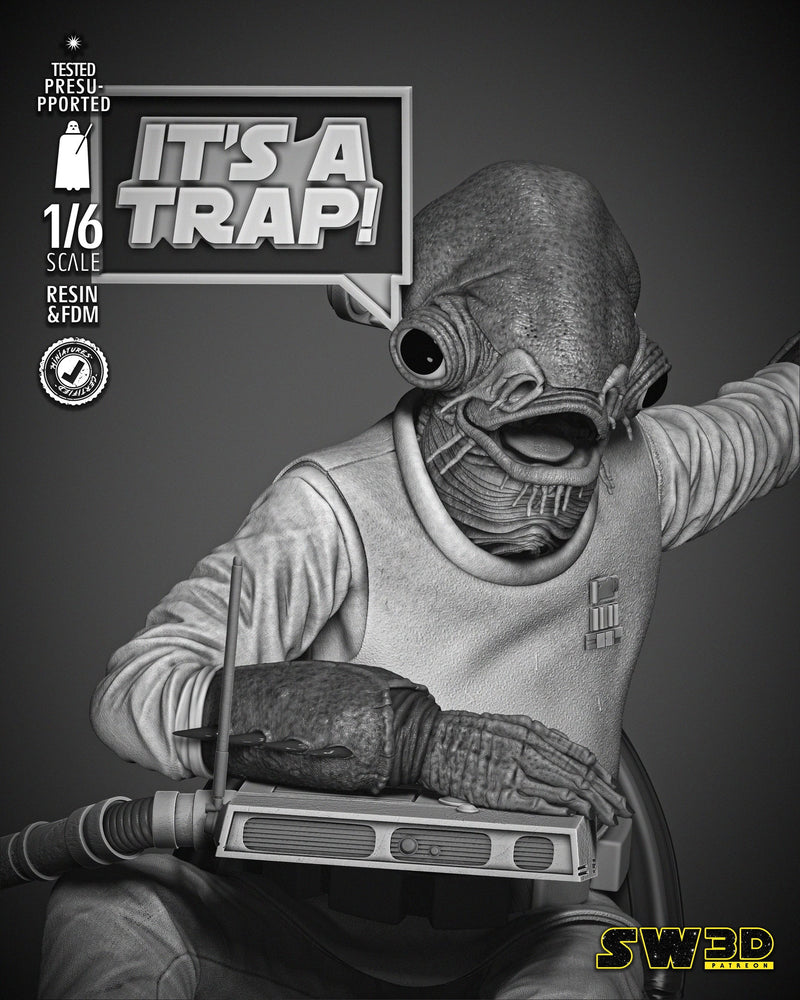 Ackbar Admiral Sculpture