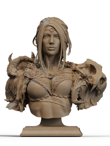 Barbarian Queen Bust - 1/9 Scale