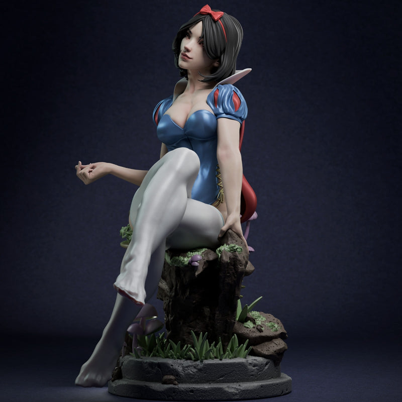 White Resin Statue - view 6