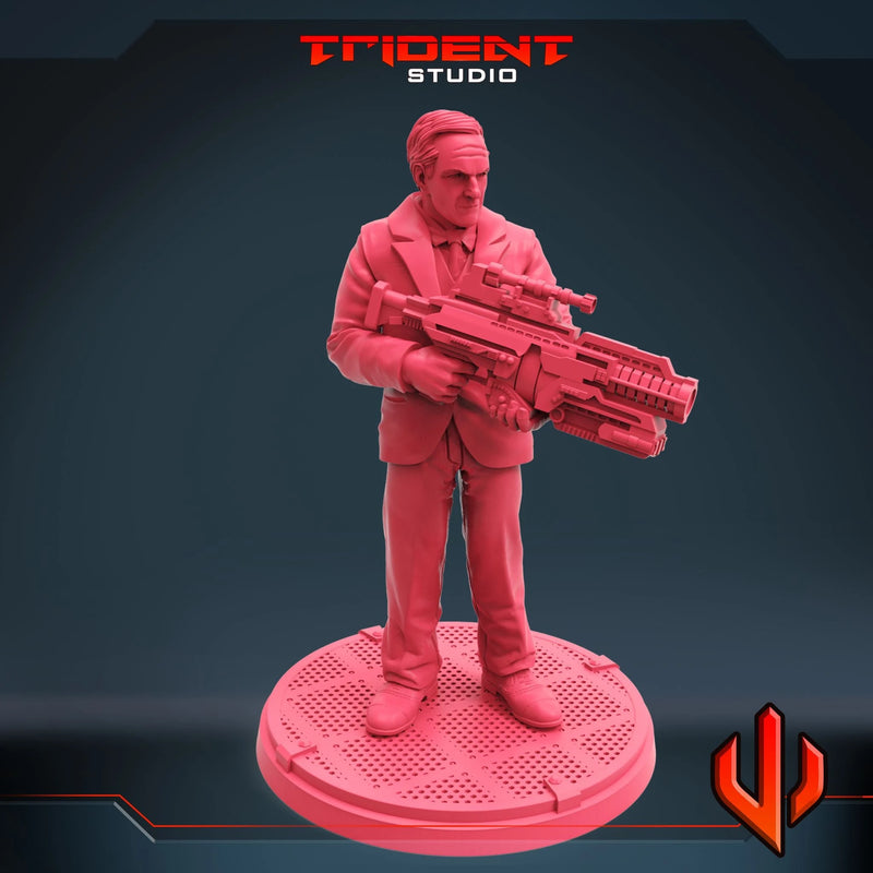 Phil Coulson - Sculpt B Marvel MCP-compatible 40mm resin proxy miniature by Trident Miniatures - product image 2