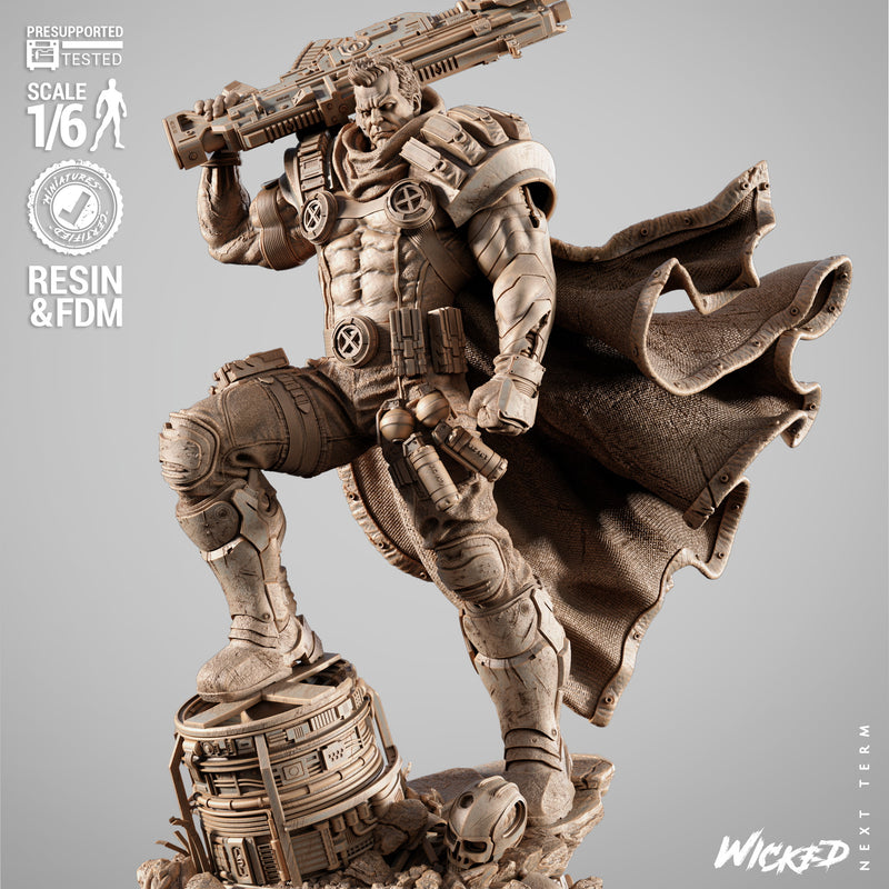 Cable 2025 Sculpture resin statue kit view 2