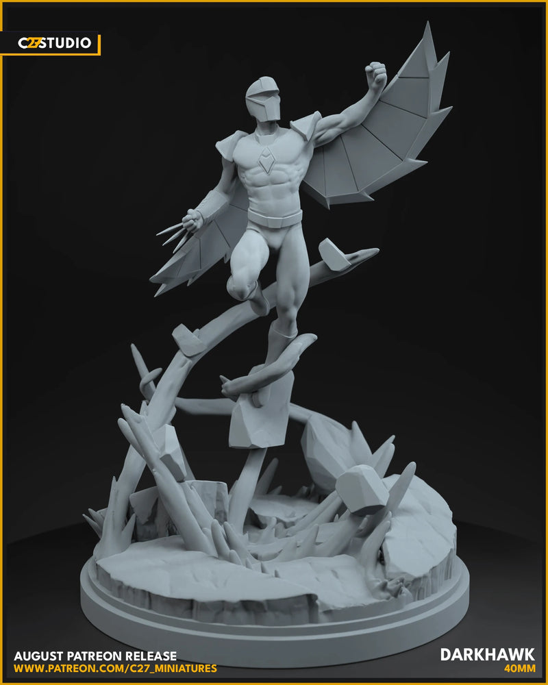 Darkhawk Marvel MCP-compatible resin miniature by C27 Studios - product image 2