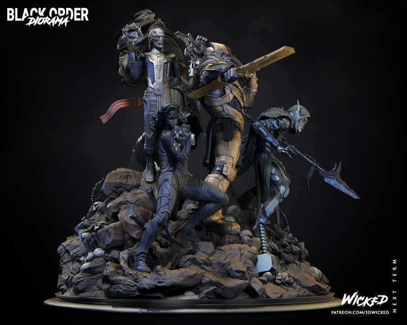 Black Order DIORAMA COMPLETE resin diorama kit view 2