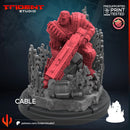 Cable Marvel MCP-compatible 40mm resin proxy miniature by Trident Miniatures - product image 2