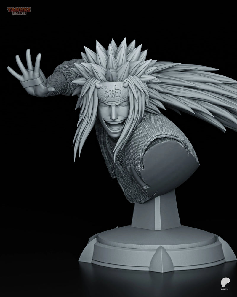 Jiraiya Resin Statue & Bust - Bust view 2