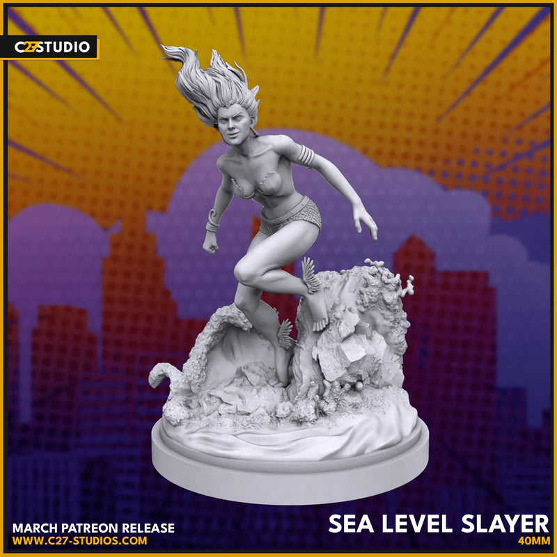 Namora Marvel MCP-compatible resin miniature by C27 Studios - product image 2