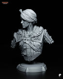 Ciri Resin Statue & Bust - Bust view 2