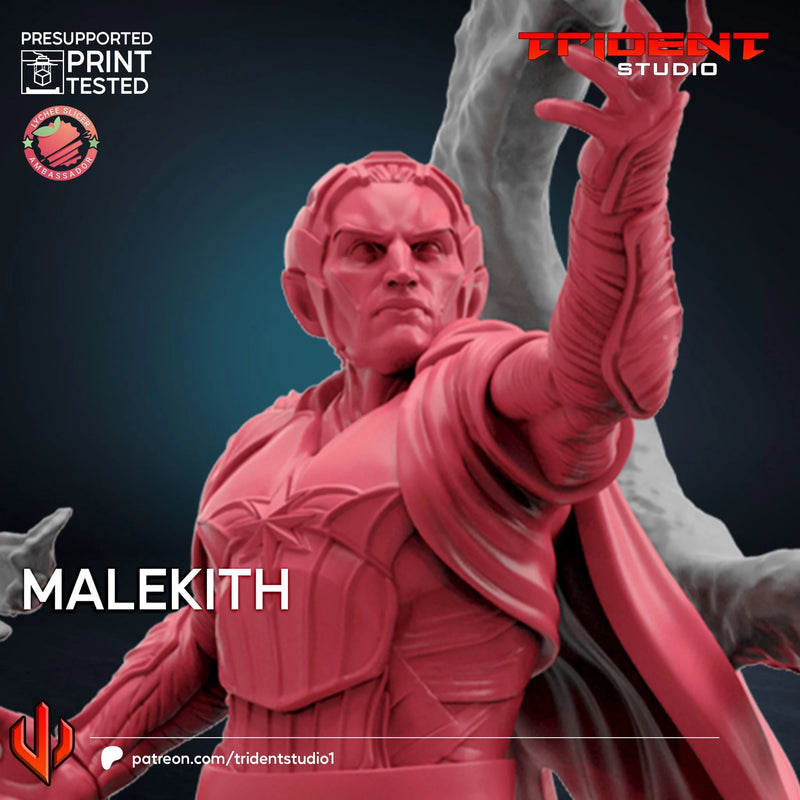 Malekith Marvel MCP-compatible 40mm resin proxy miniature by Trident Miniatures - product image 2