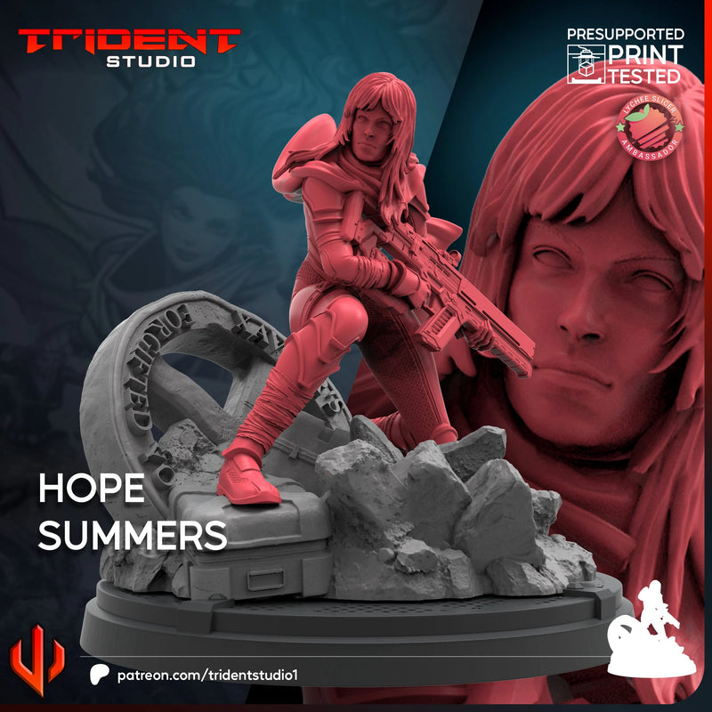 Hope Summers Marvel MCP-compatible 40mm resin proxy miniature by Trident Miniatures - product image 2