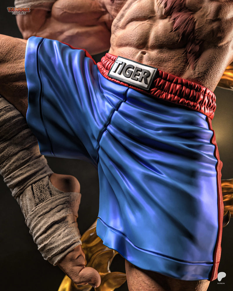 Sagat Resin Statue & Bust - Full Size view 2