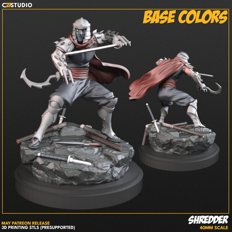 Shredder TMNT MCP-compatible resin miniature by C27 Studios - product image 2