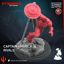 Captain America Rivals Marvel MCP-compatible 40mm resin proxy miniature by Trident Miniatures - product image 2