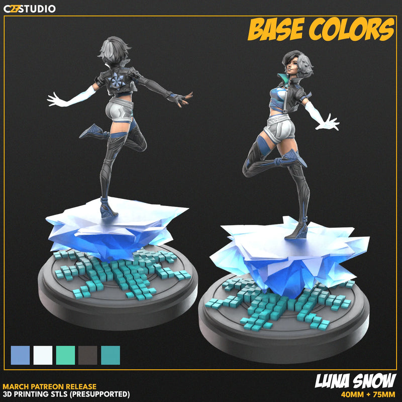 Luna Snow Marvel MCP-compatible resin miniature by C27 Studios - product image 2