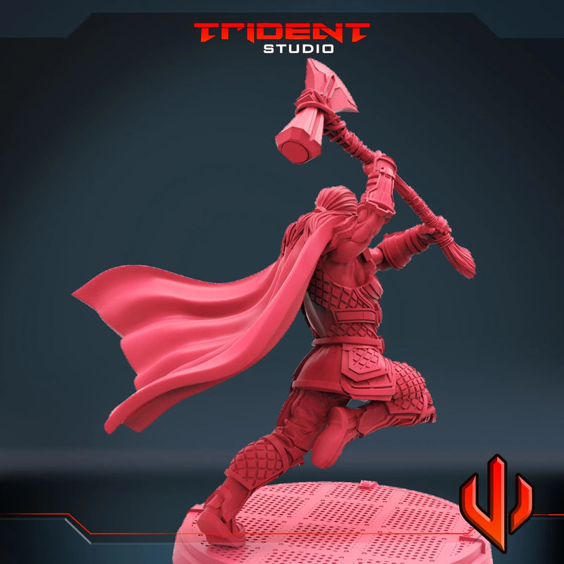 Thor Love And Thunder - Sculpt B Marvel MCP-compatible 40mm resin proxy miniature by Trident Miniatures - product image 2