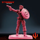 Captain Carter - Sculpt D Marvel MCP-compatible 40mm resin proxy miniature by Trident Miniatures - product image 2