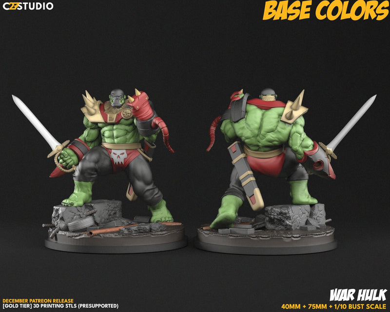 Hulk War Marvel MCP-compatible resin miniature by C27 Studios - product image 2