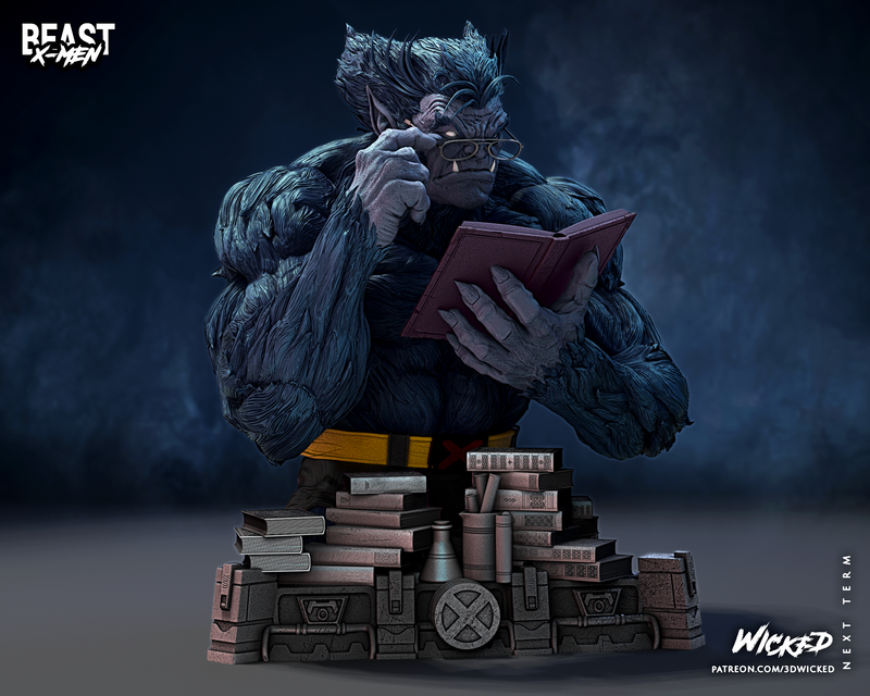 Beast Bust resin bust kit view 2