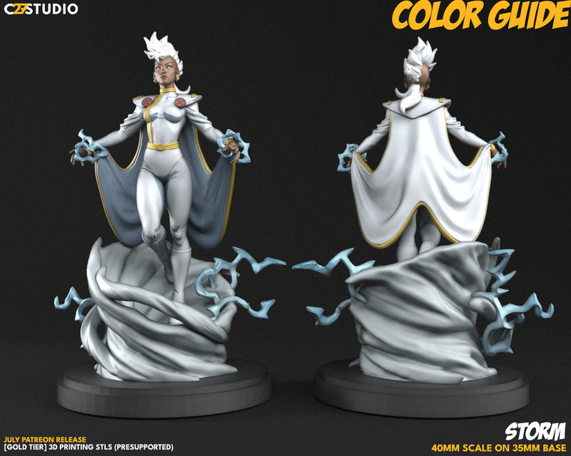 Storm (97) Marvel MCP-compatible resin miniature by C27 Studios - product image 2