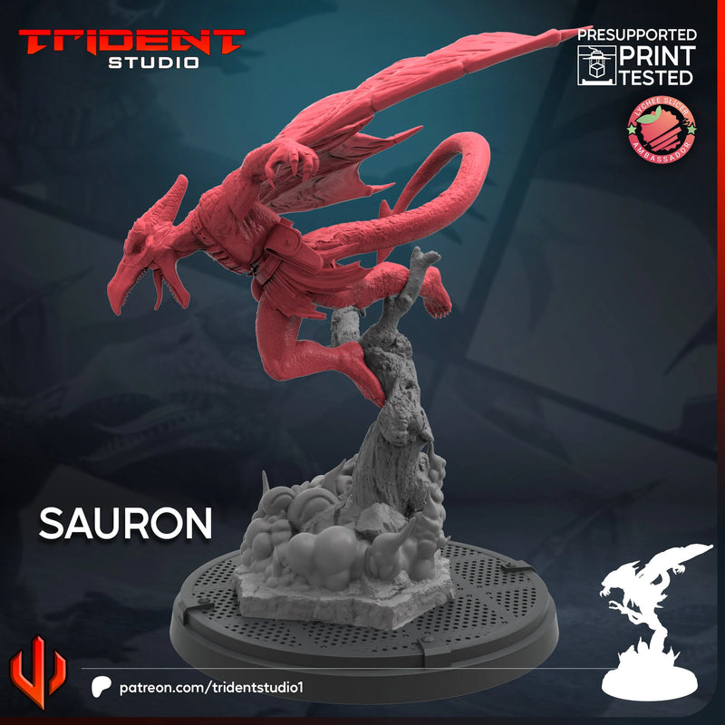 Sauron Marvel MCP-compatible 40mm resin proxy miniature by Trident Miniatures - product image 2
