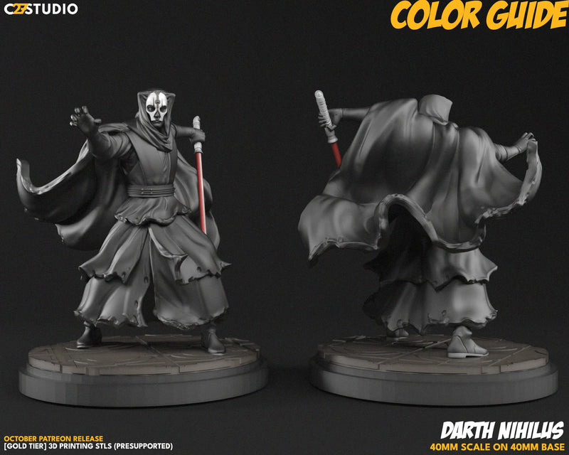 Darth Nihilus Star Wars Shatterpoint-compatible resin miniature by C27 Studios - product image 2