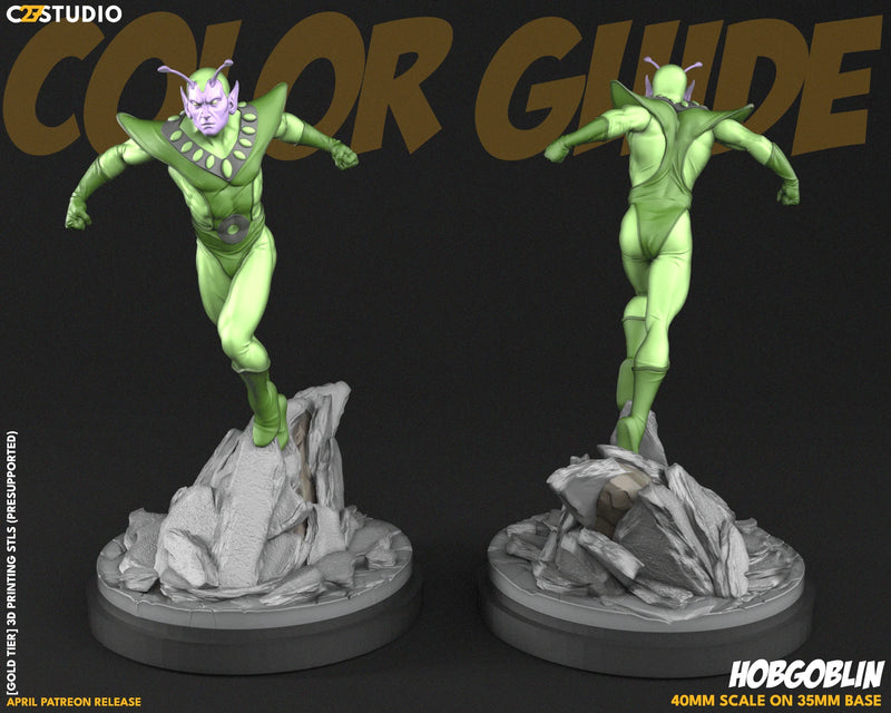 Hobgoblin Marvel MCP-compatible resin miniature by C27 Studios - product image 2