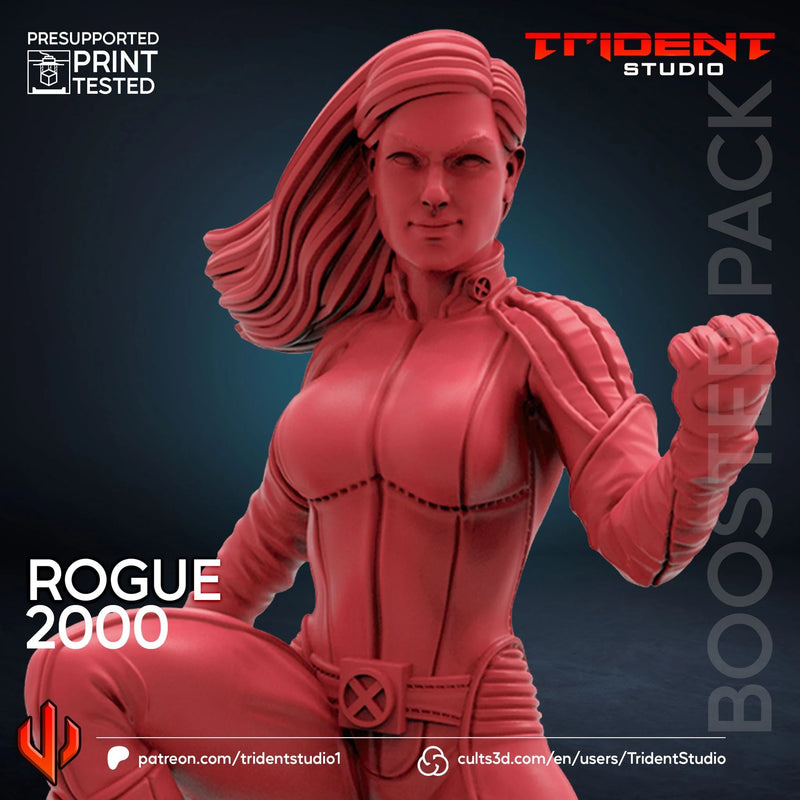 Rogue X-Men 2000 Movie Marvel MCP-compatible 40mm resin proxy miniature by Trident Miniatures - product image 2